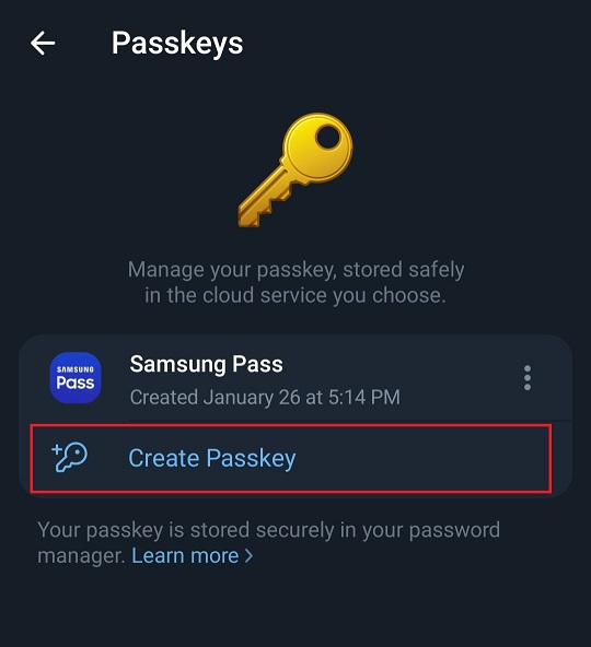 Passkey